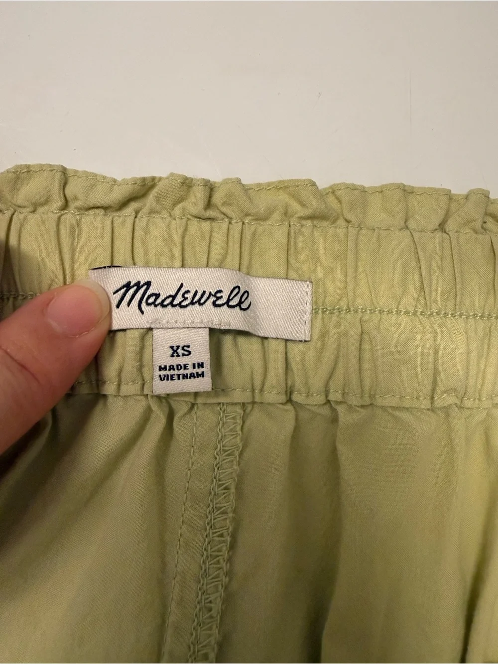 Madewell Light Olive Pull On Shorts